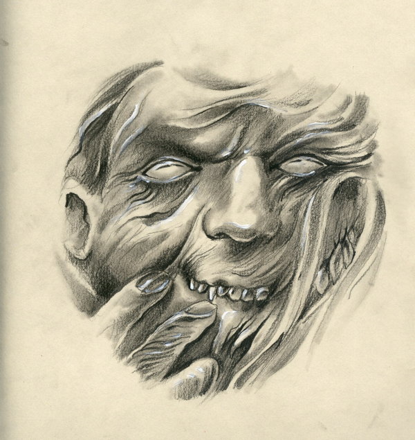 Demon Face Drawing at GetDrawings Free download