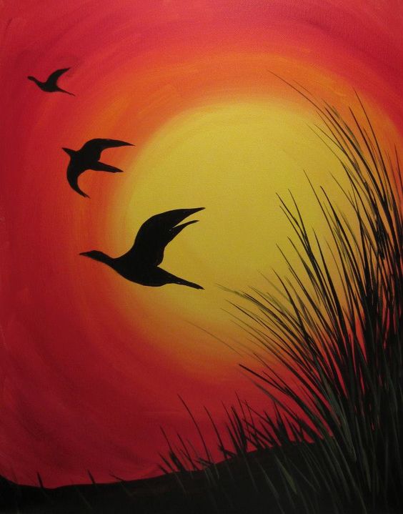 Easy Sunset Drawing at GetDrawings Free download