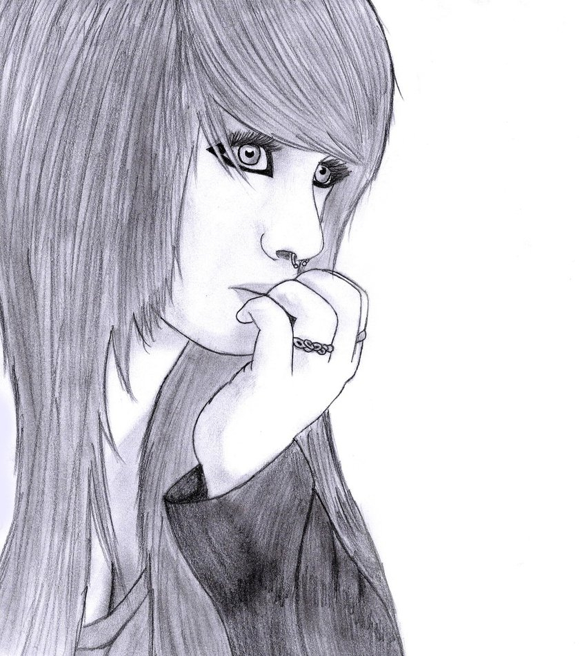 The best free Emo drawing images. Download from 1521 free drawings of