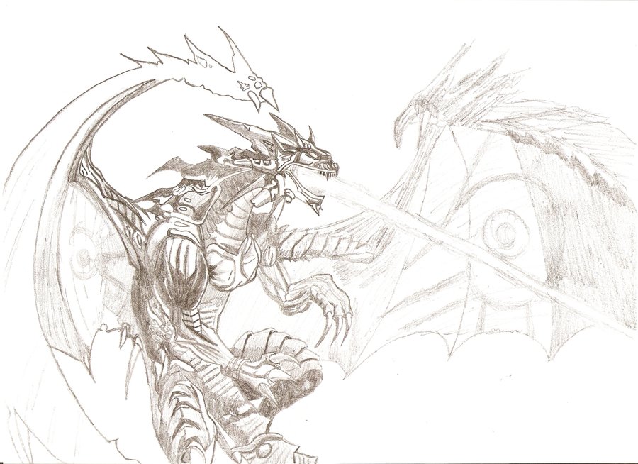 Evil Dragon Drawing at GetDrawings Free download