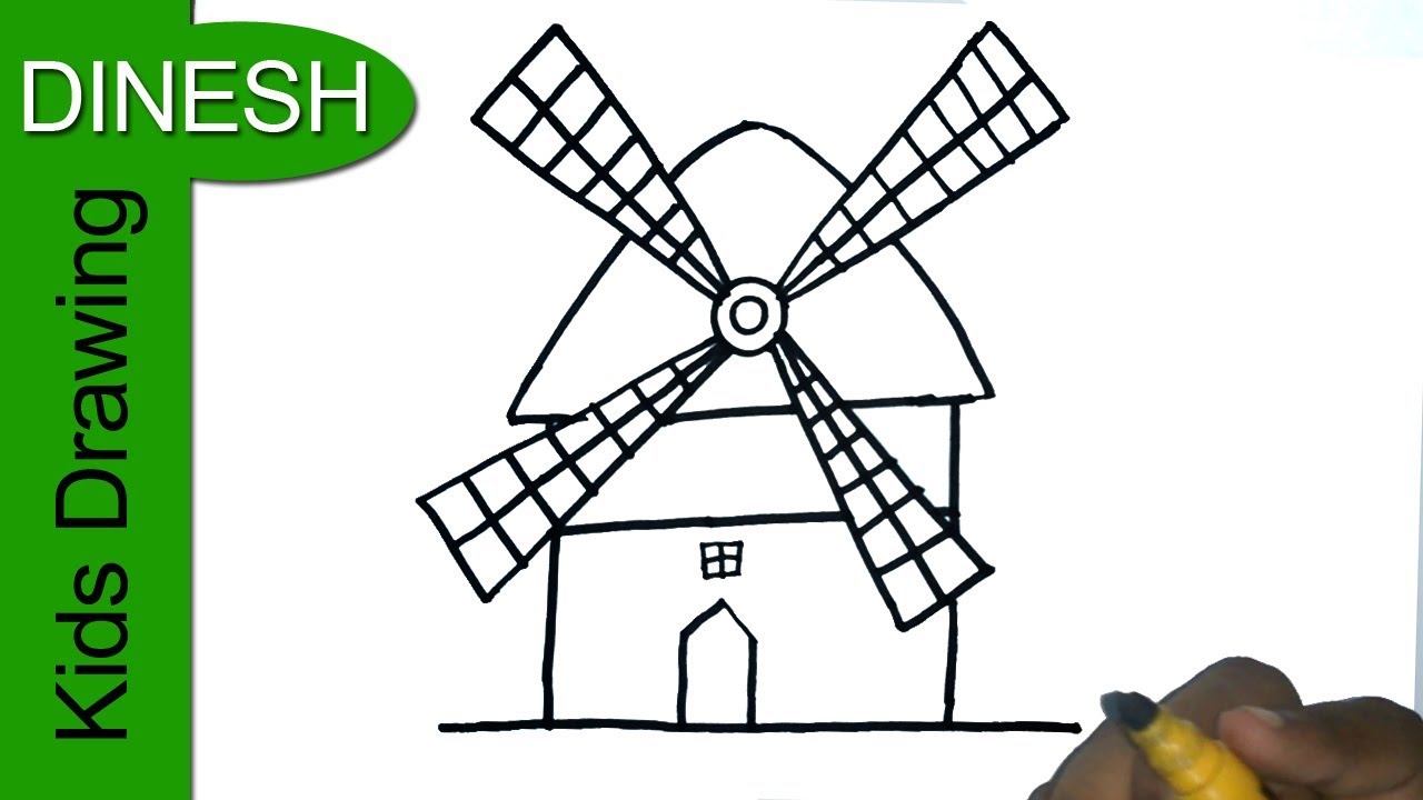 Farm Windmill Drawing at Free for personal use Farm Windmill Drawing of your