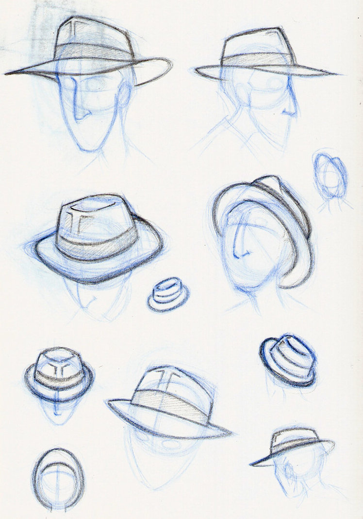Fedora Hat Drawing at GetDrawings Free download