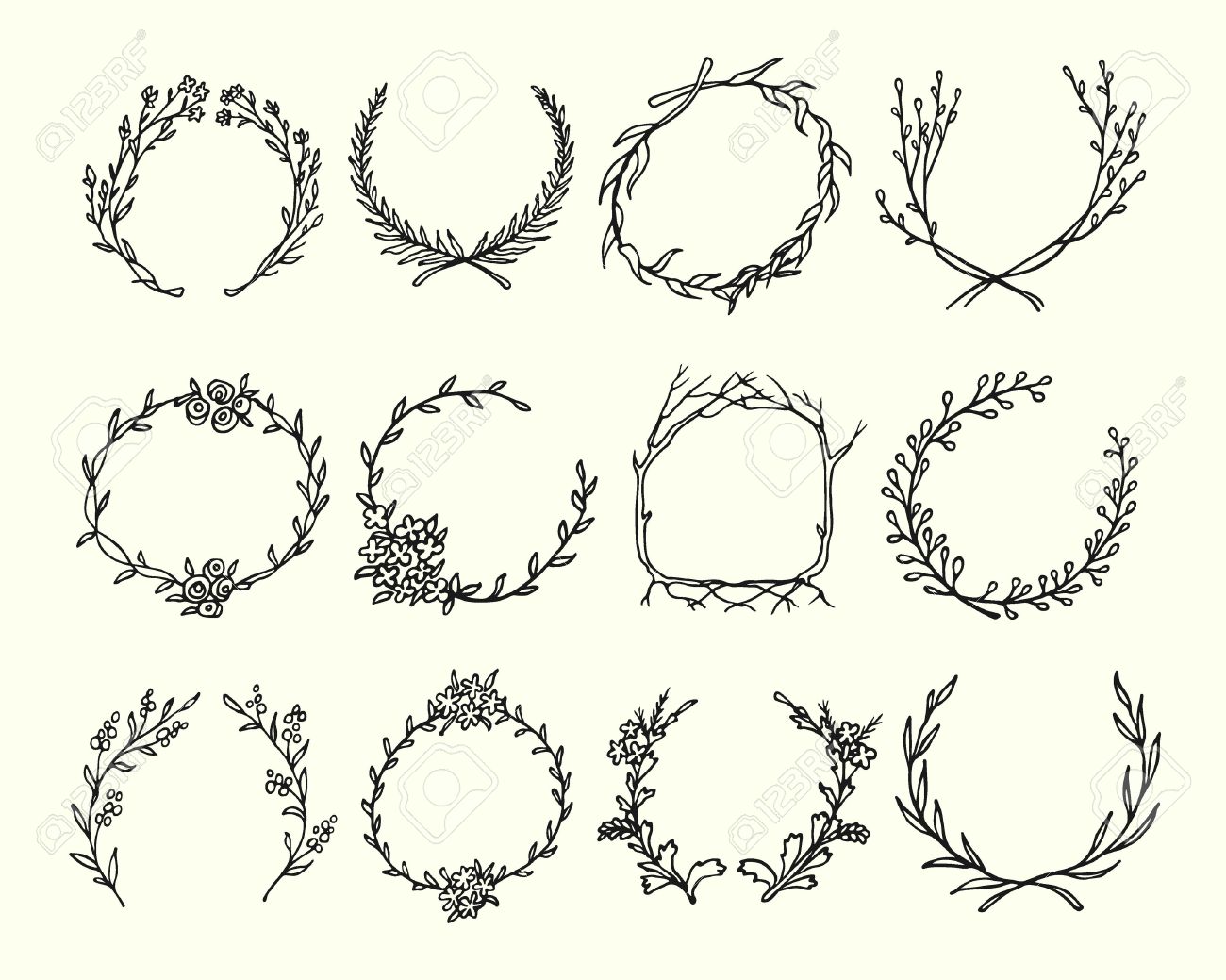 Flower Circle Drawing at GetDrawings Free download