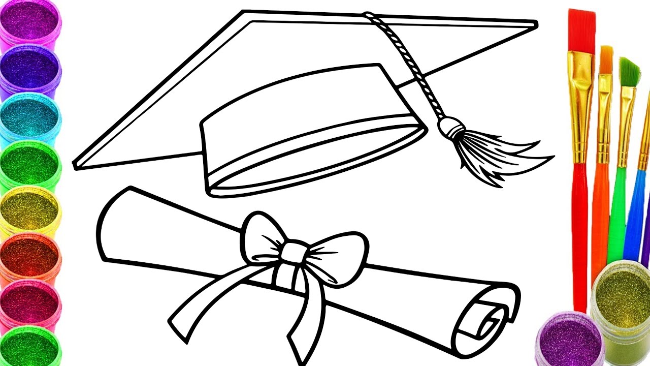 Grad Cap Drawing at GetDrawings Free download