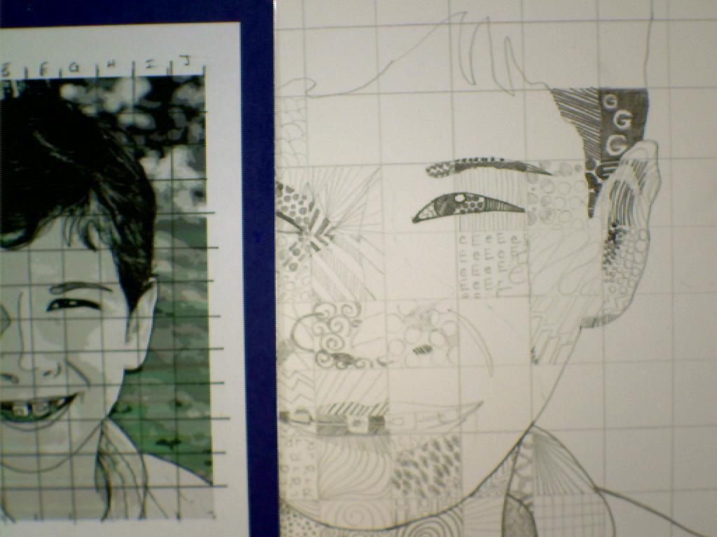 Grid Drawing Portrait at GetDrawings Free download