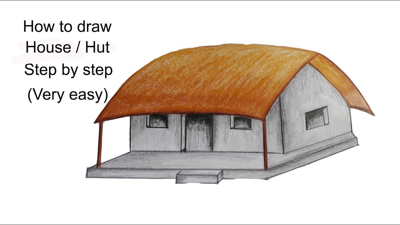 Hut Drawing at Free for personal use Hut Drawing of your choice