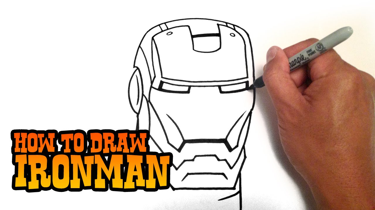 Iron Man Face Drawing at GetDrawings Free download