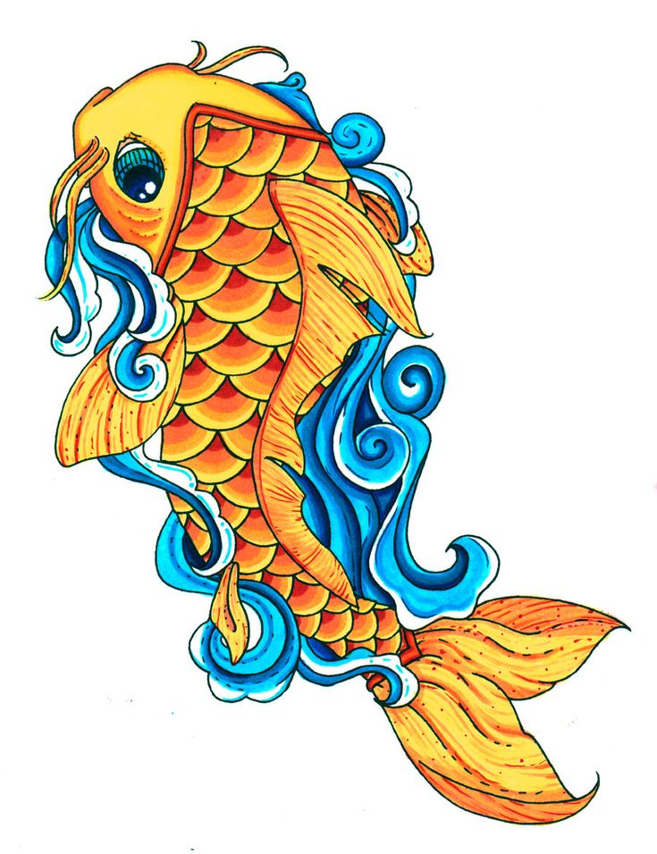 Koi Fish Drawing at GetDrawings Free download