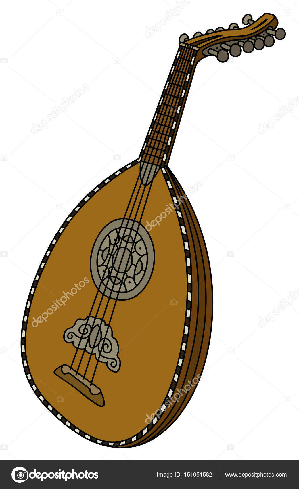 Lute Drawing at GetDrawings Free download
