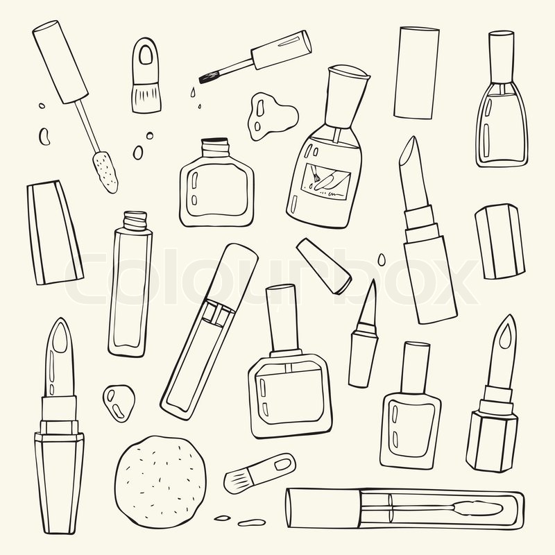 Makeup Products Drawing at GetDrawings Free download