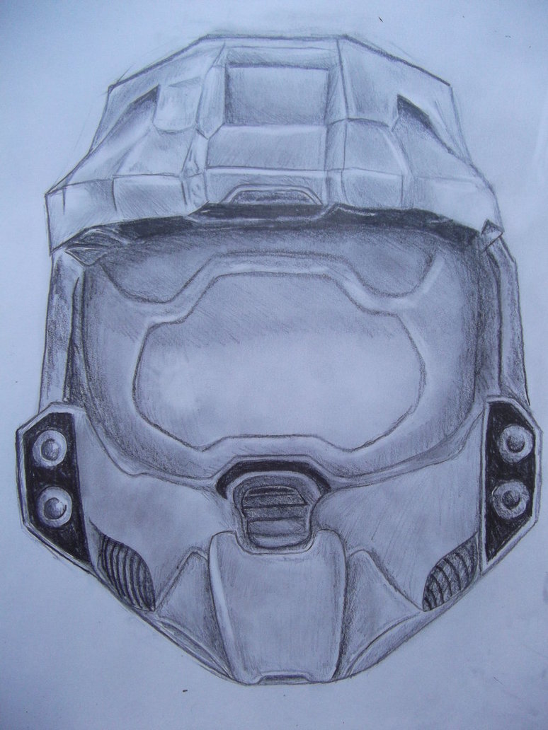 Master Chief Helmet Drawing at GetDrawings Free download