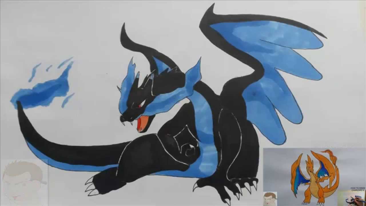 Mega Charizard X Drawing at GetDrawings Free download