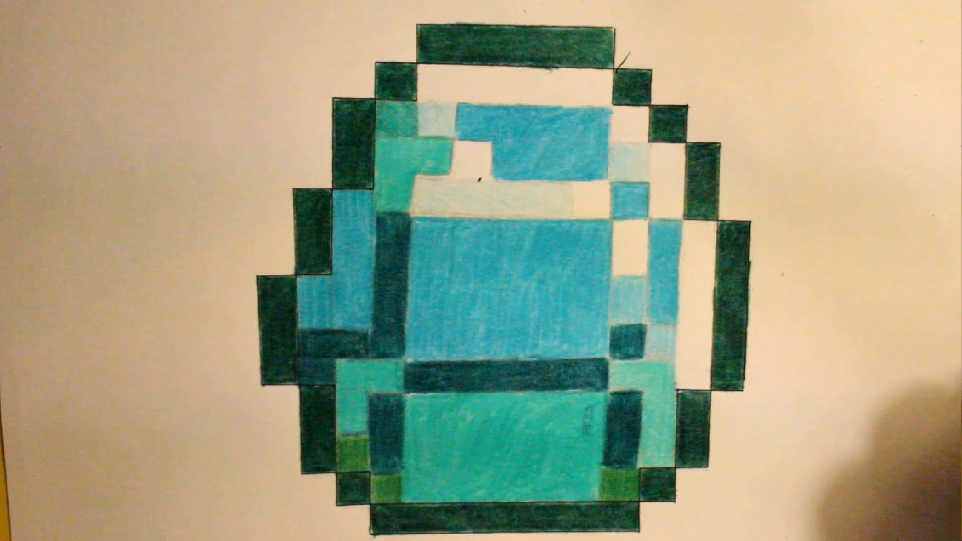 How To Draw A Diamond From Minecraft