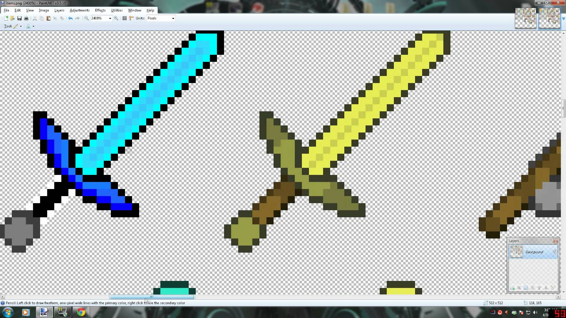 Minecraft Diamond Sword Drawing Easy / This drawing tutorial will teach