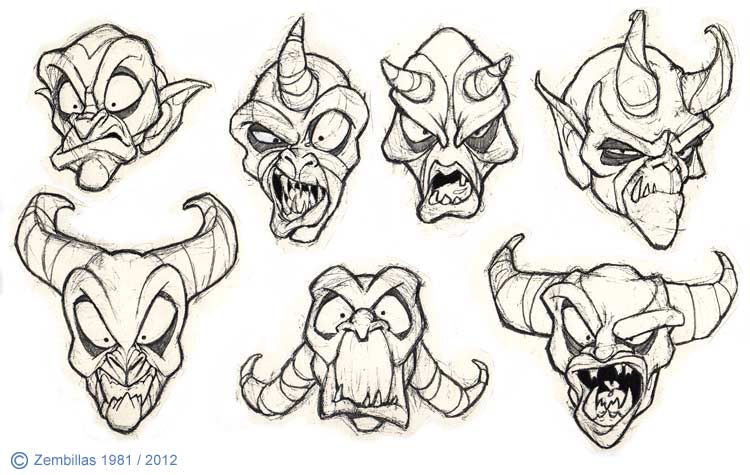 Monster Face Drawing at GetDrawings Free download