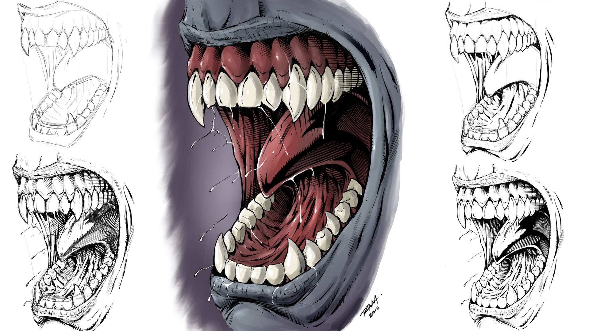 Monster Teeth Drawing at GetDrawings Free download