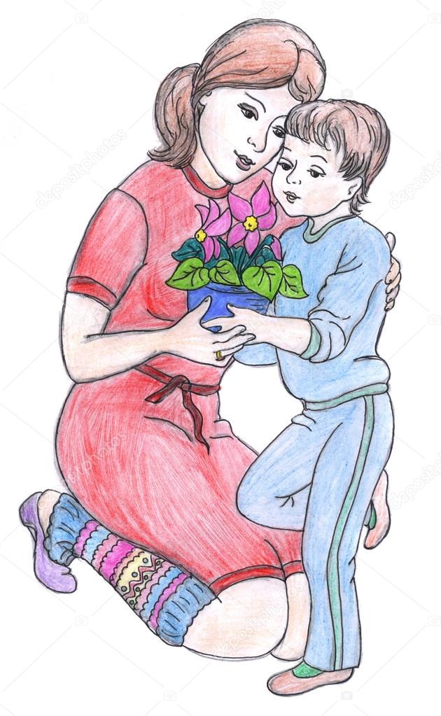 Mother Drawing at GetDrawings Free download