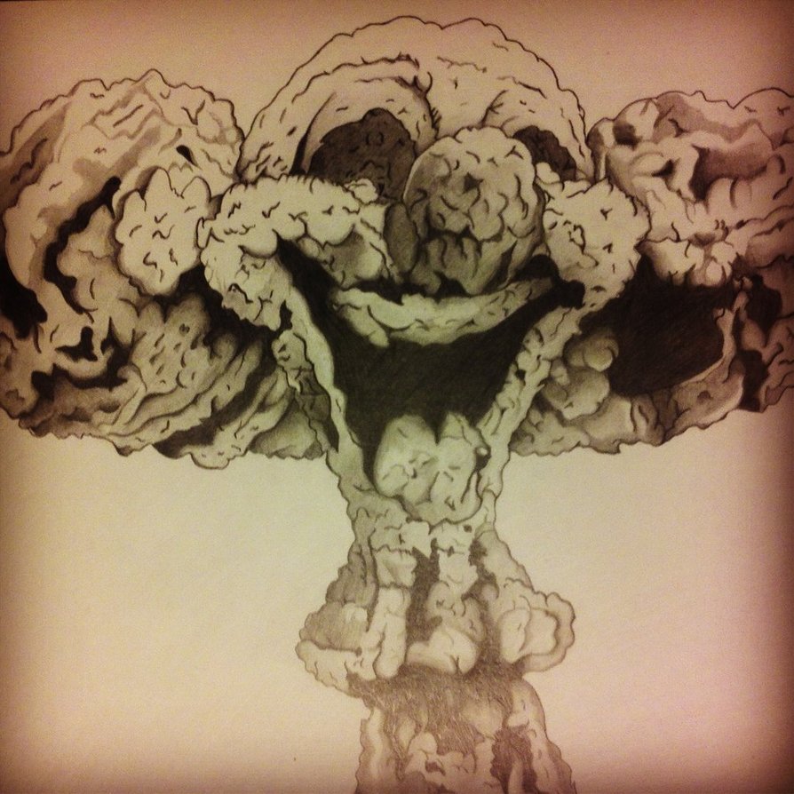 Mushroom Cloud Drawing at GetDrawings Free download