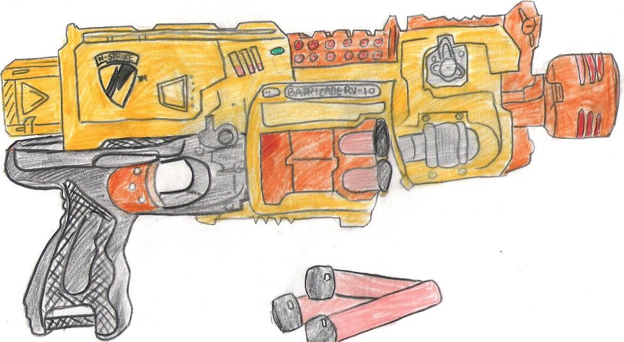 Nerf Gun Drawing at GetDrawings Free download