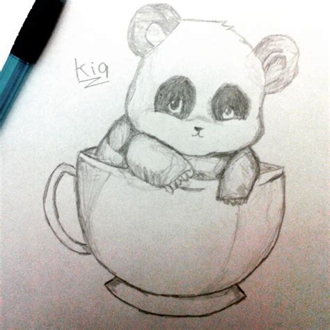 Cool Drawings Of Baby Cute Animals Panda Giant Red Ajedrezdeen