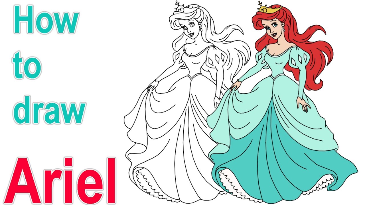 Princess Ariel Drawing at GetDrawings Free download