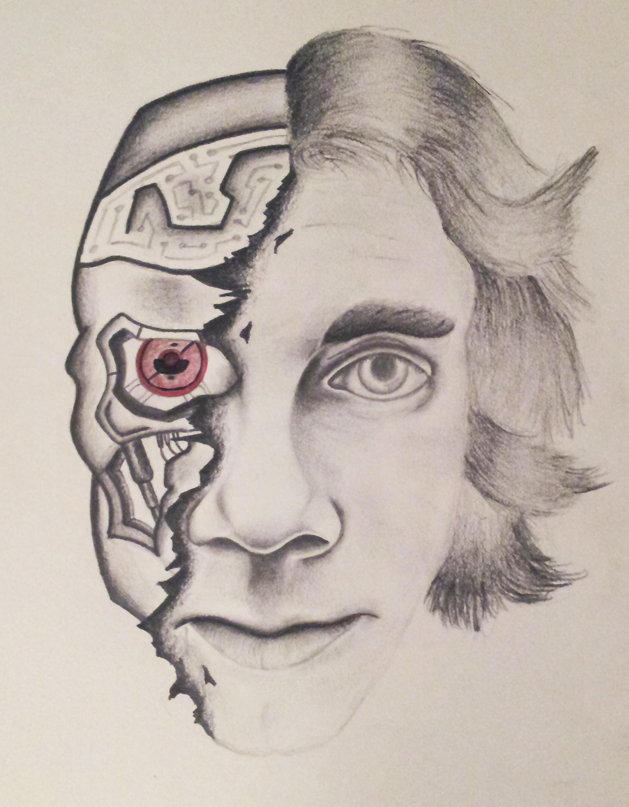 Robot Face Drawing at GetDrawings Free download