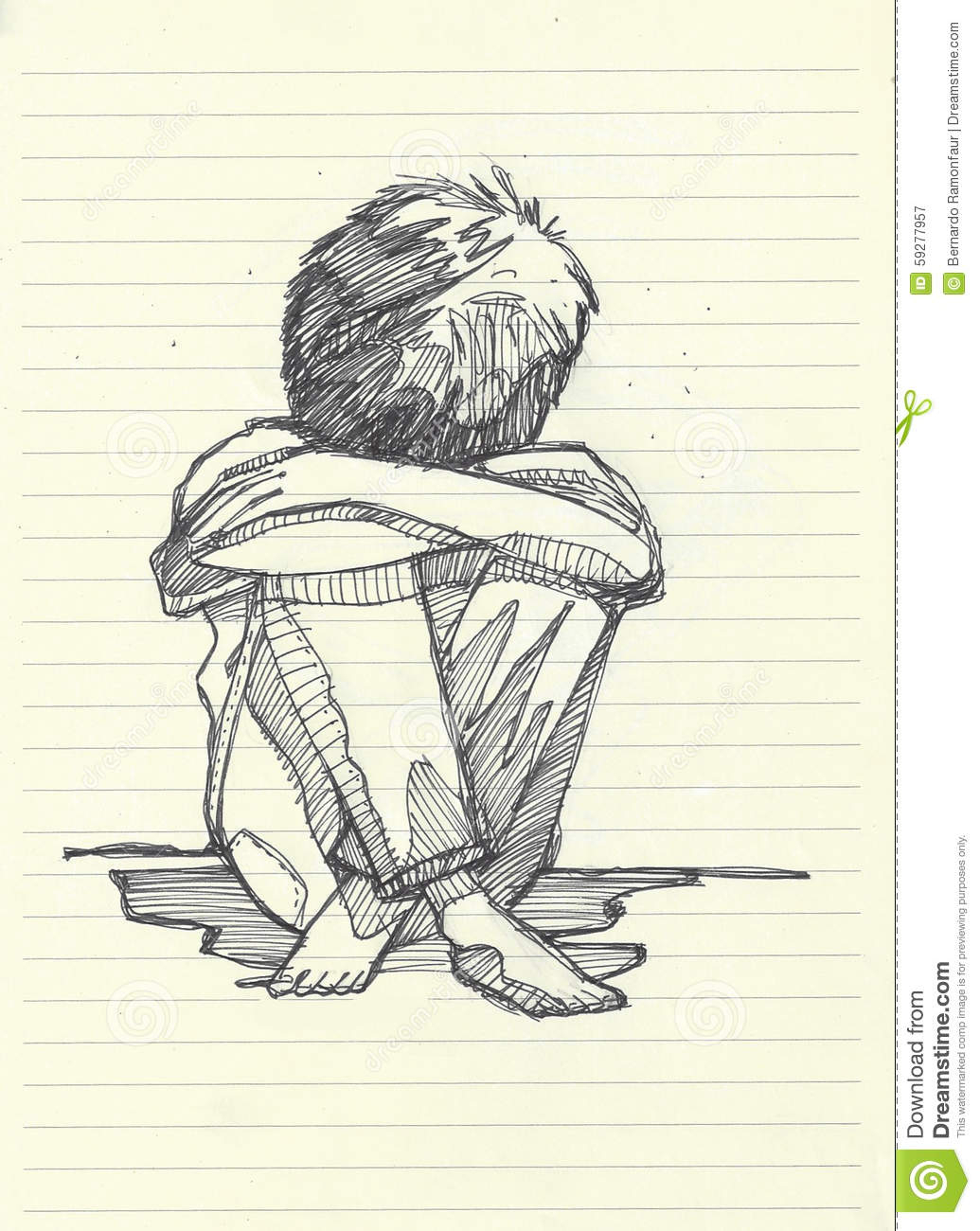 Sad Boy Drawing at GetDrawings Free download