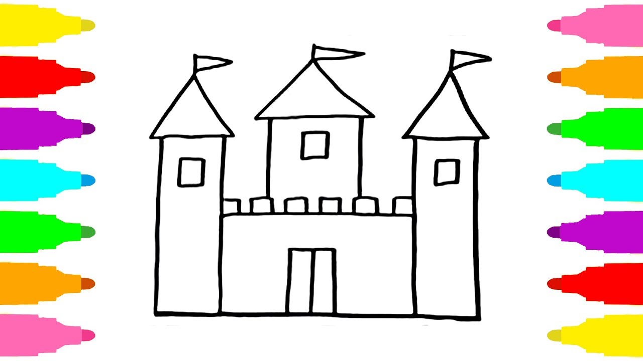 Sand Castle Drawing at GetDrawings Free download
