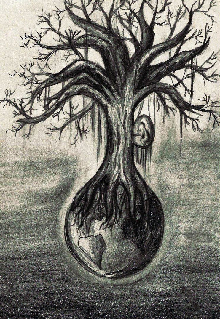 Scary Tree Drawing at GetDrawings Free download