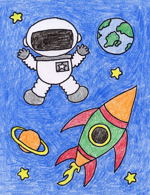Simple Astronaut Drawing at GetDrawings Free download