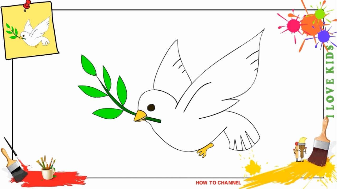 Simple Dove Drawing at GetDrawings Free download