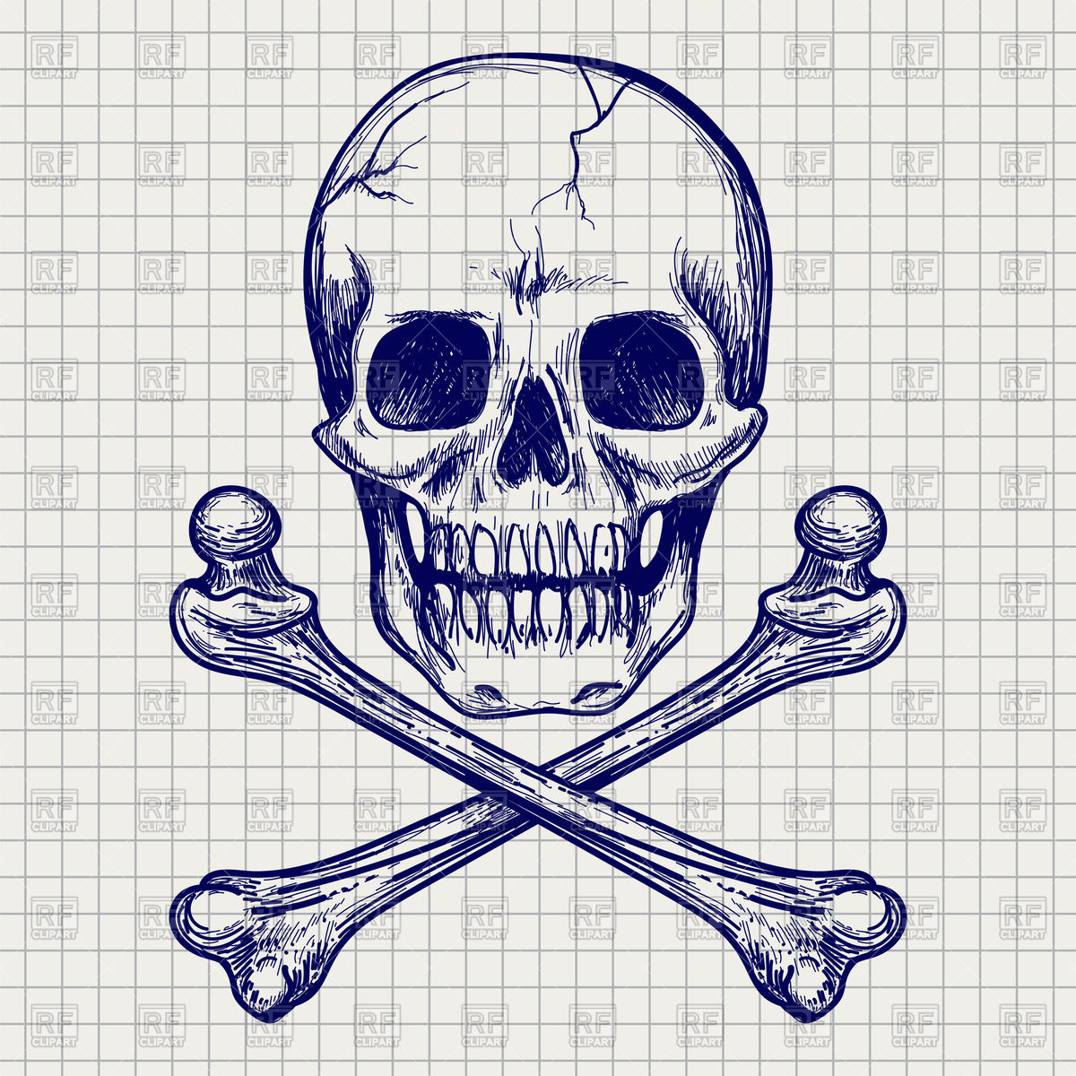Skull And Crossbones Drawing at GetDrawings Free download