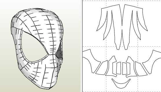 Spider Man Face Shell Template Pdf Free Download How To.
