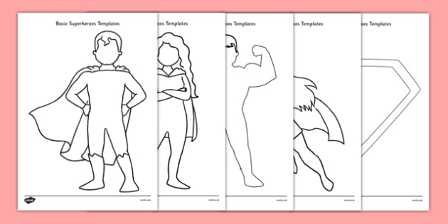 Superhero Template Drawing at GetDrawings Free download