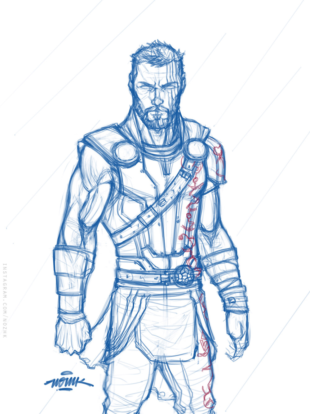 Thor Drawing at GetDrawings Free download