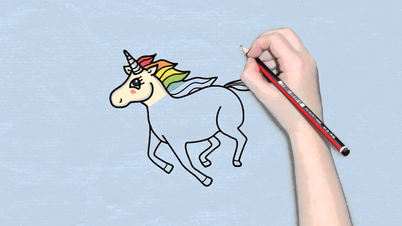 How to Draw a Unicorn Step By Step – For Kids & Beginners