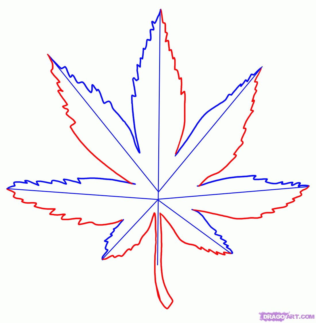 Weed Leaf Drawing at GetDrawings Free download
