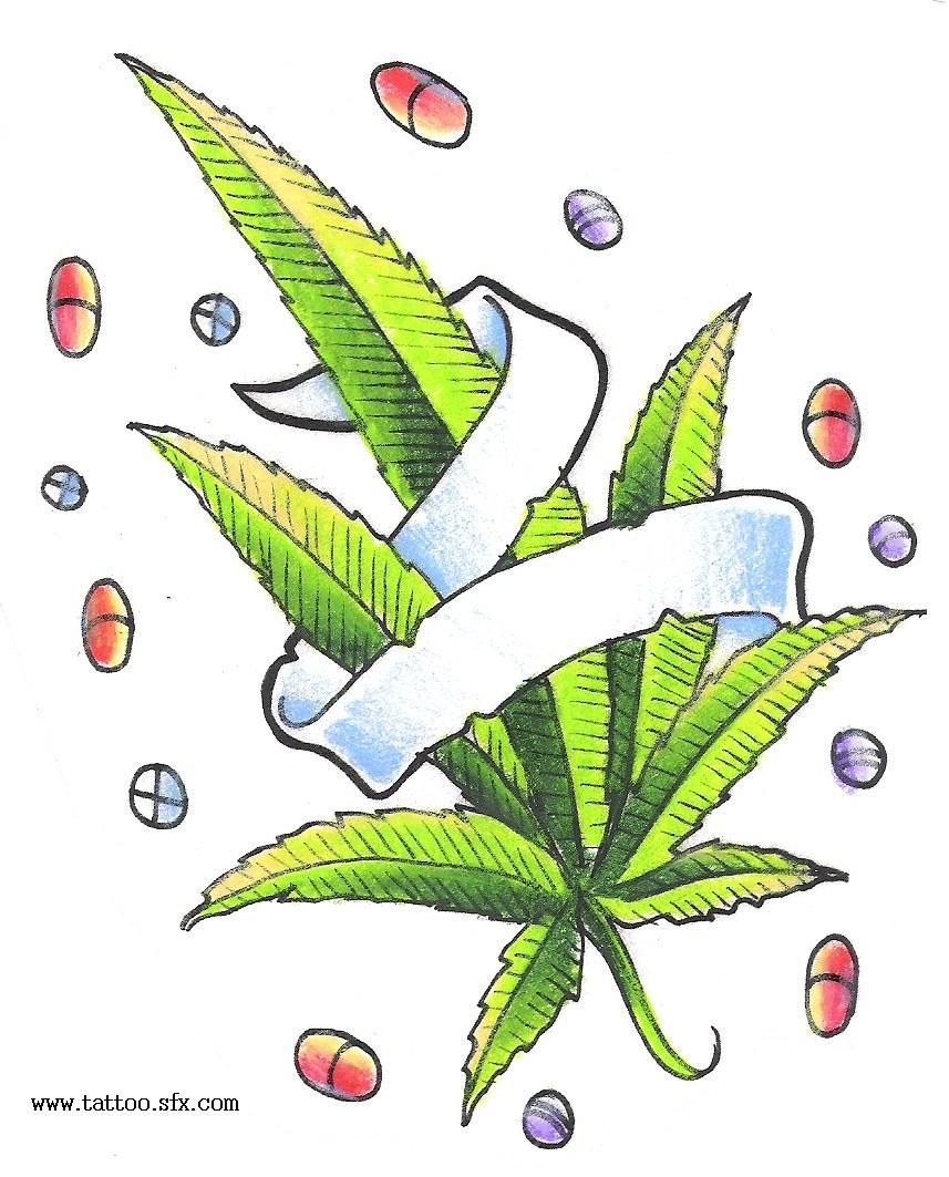 Weed Leaf Drawing Step By Step at GetDrawings Free download