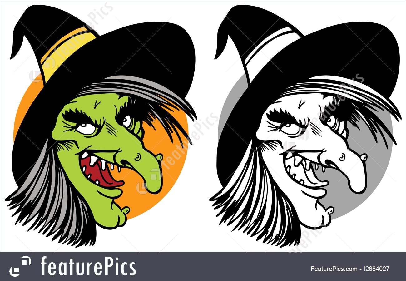 Witch Face Drawing at GetDrawings | Free download