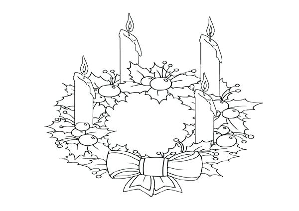 Advent Wreath Drawing at GetDrawings | Free download