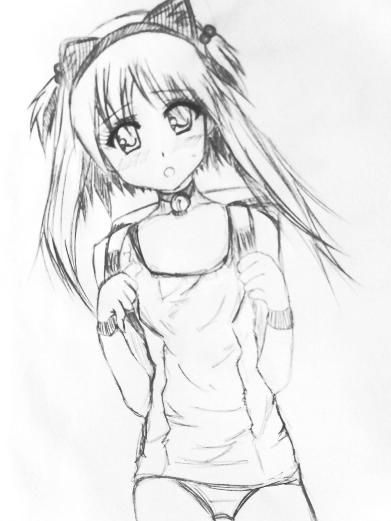 Anime Cat Ears Drawing at GetDrawings Free download