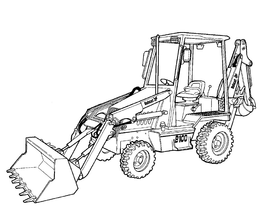 Backhoe Drawing at GetDrawings Free download