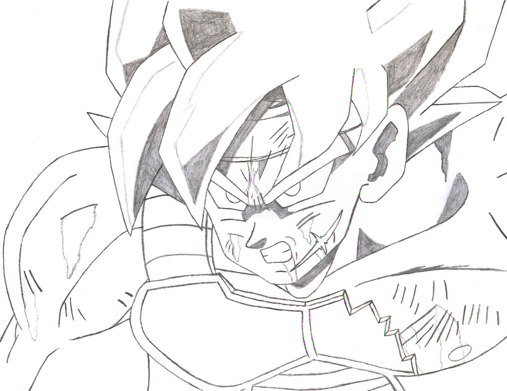 Bardock Super Saiyan Coloring Pages - clowncoloringpages