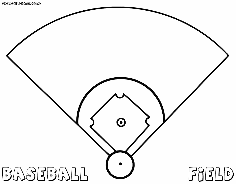 Baseball Diamond Coloring Pages