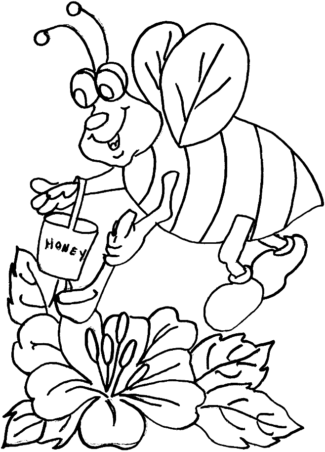 Busy Bee Coloring Pages for Kids Nature Inspired Learning