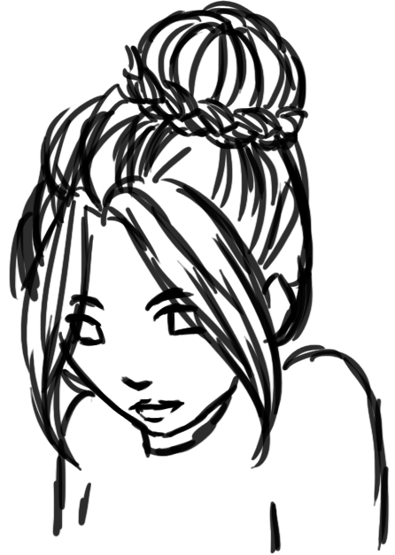 Braids Drawing at GetDrawings | Free download (446 x 627 Pixel)