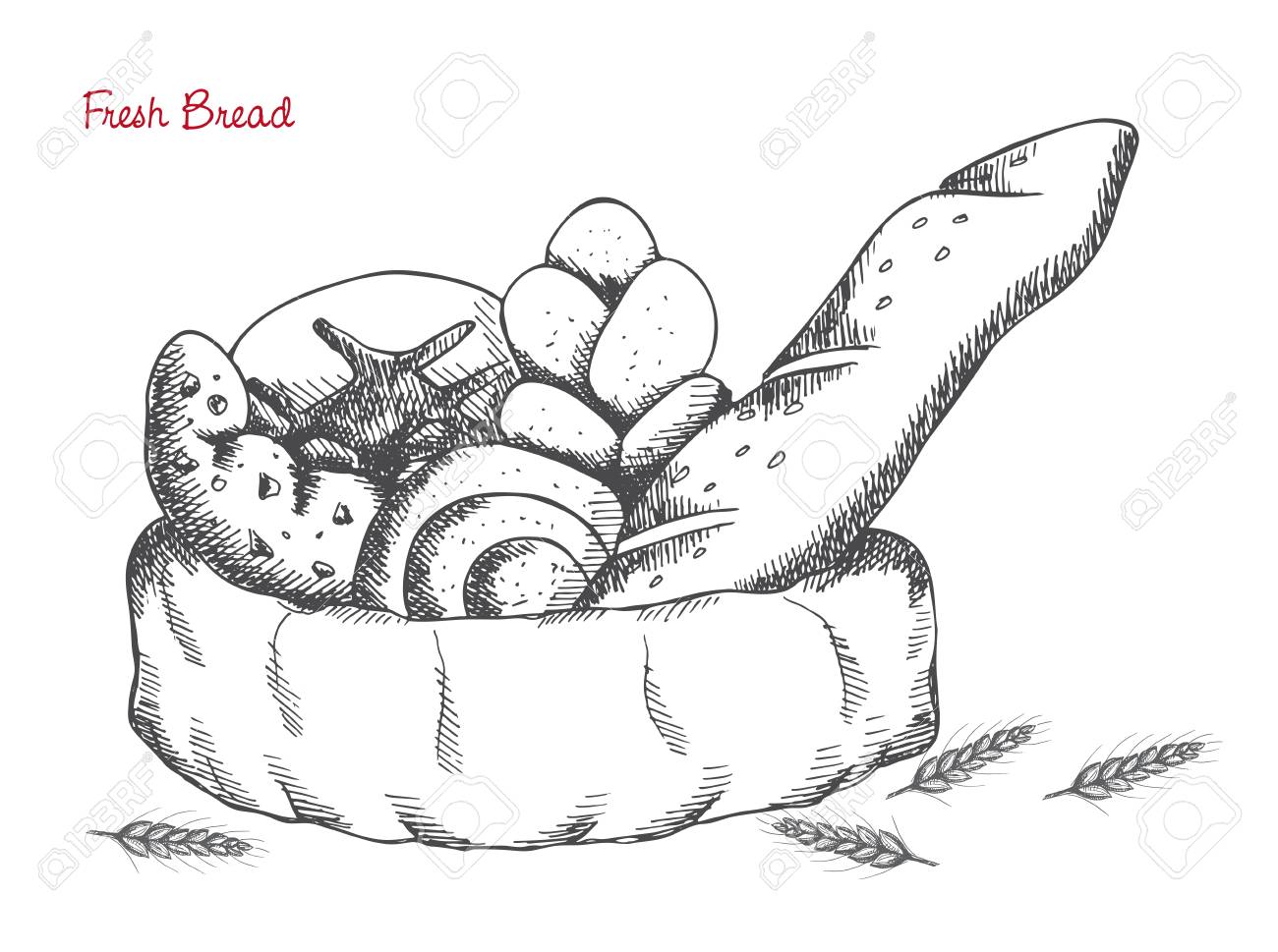 Bread Loaf Drawing at GetDrawings Free download