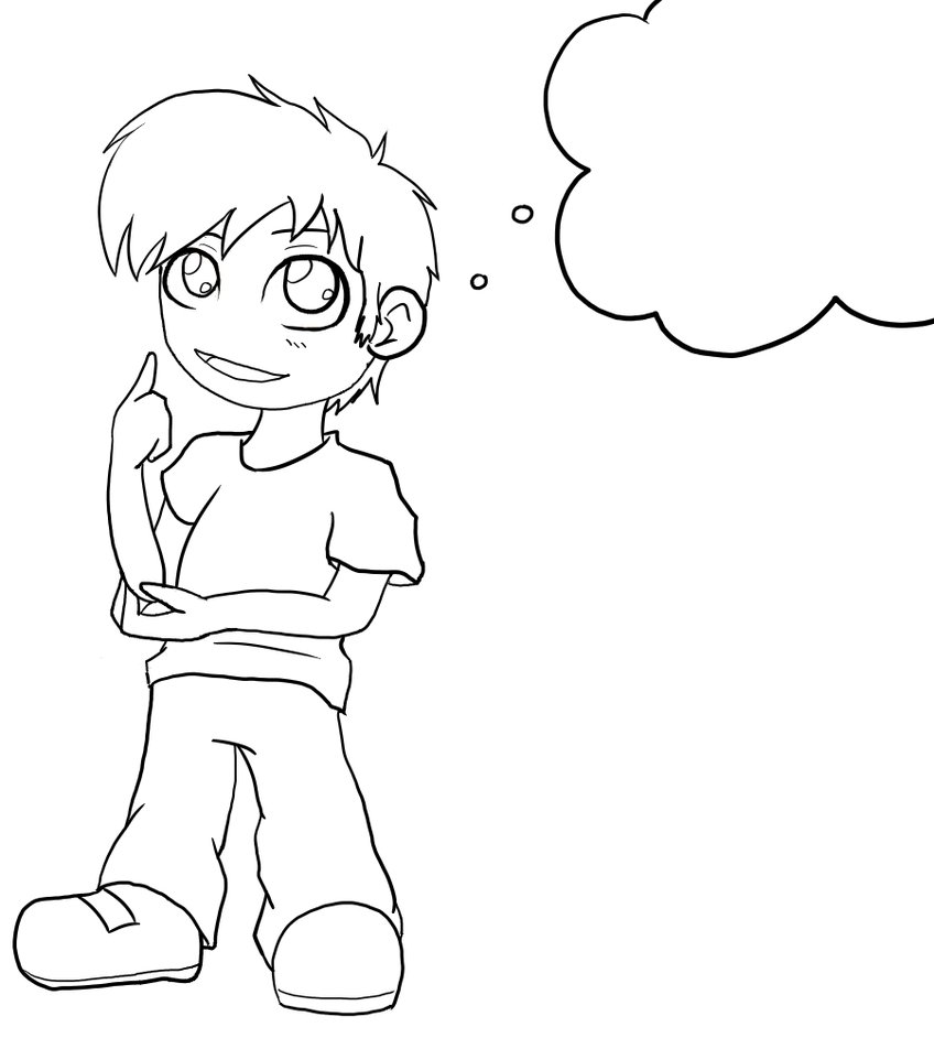 Child Thinking Drawing at GetDrawings Free download