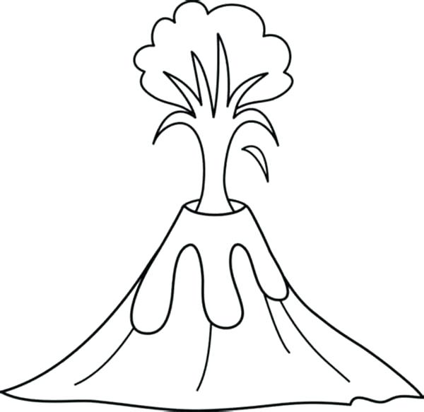 Volcano coloring pages. Download and print Volcano coloring pages