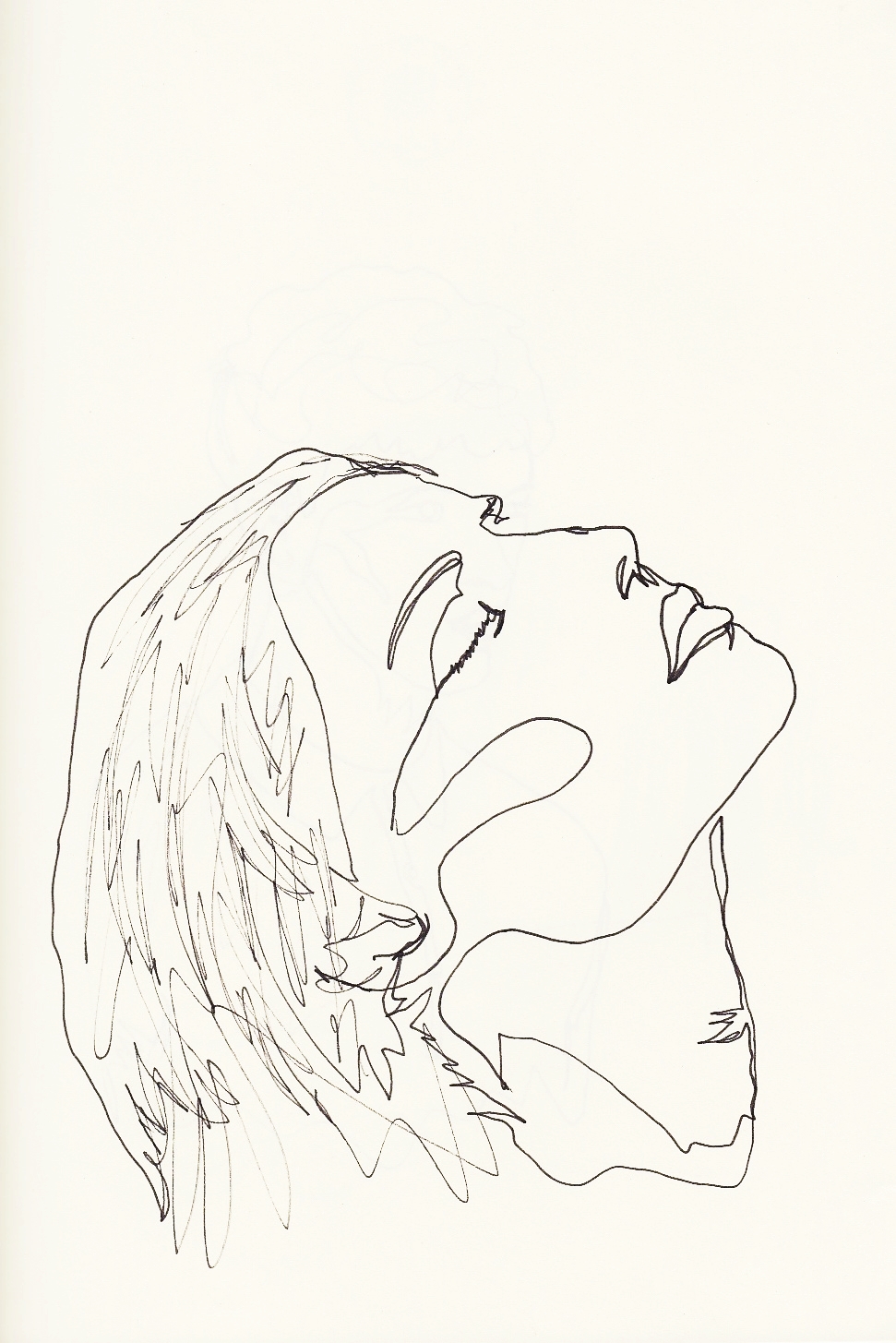 Continuous Line Drawing Face at Explore collection